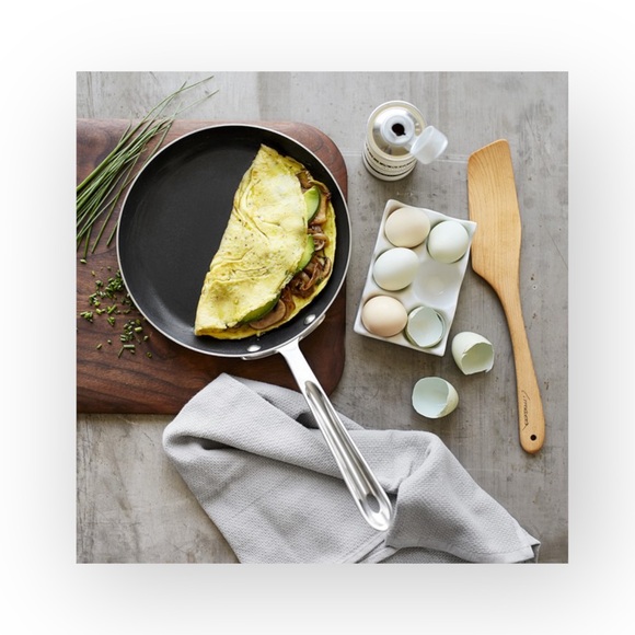 All-Clad ★ D5® Stainless Steel Nonstick Omelette 9” Fry Pan ★ Stainless Steel ★ - Picture 2 of 16